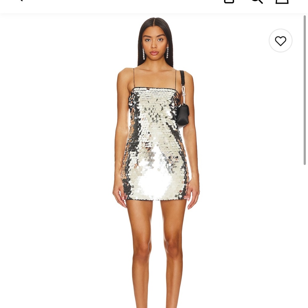 House of Harlow 1960 Silver Sequin Dress